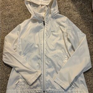 Columbia Women's White Windbreaker Jacket